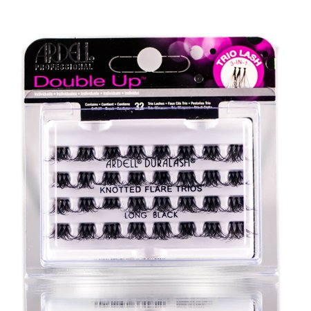 ARDELL EYELASHES KNOTED TRIO DOUBLE UP LONG BLACK
