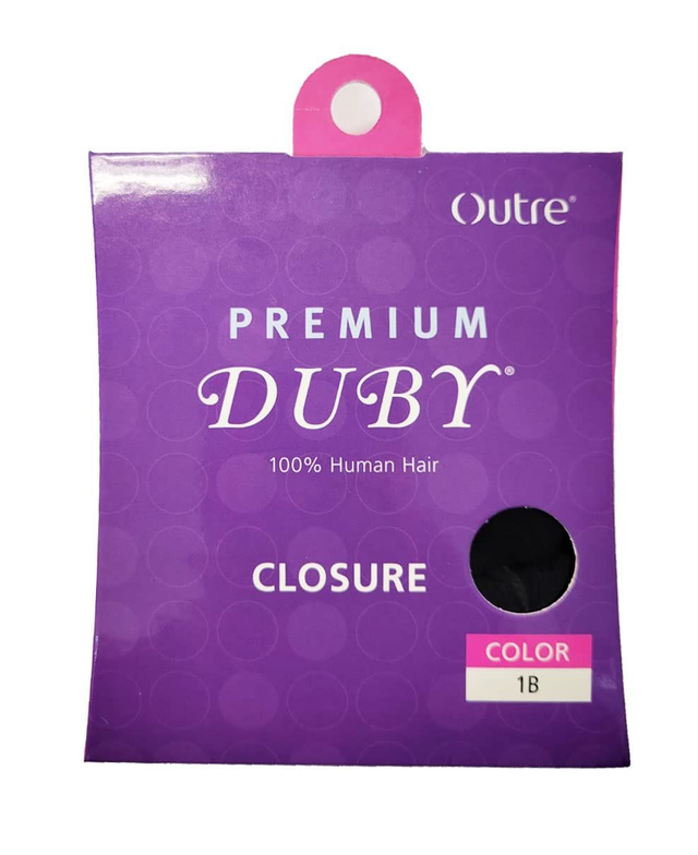 OUTRE HUMAN HAIR DUBY CLOSURE COLOR 1B