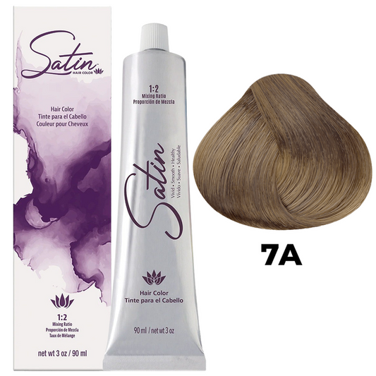 SATIN HAIR COLOR 7A ASH BLONDE