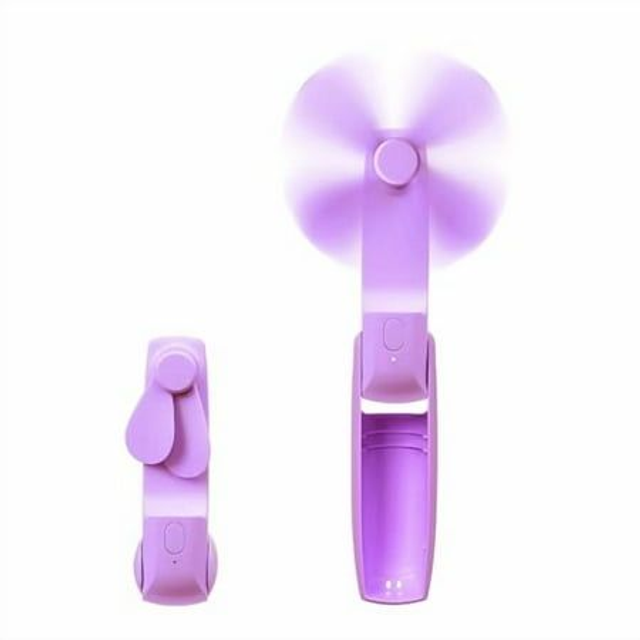 RED BY KISS 2 WAYS FOLDABLE FAN FAN05 PURPLE