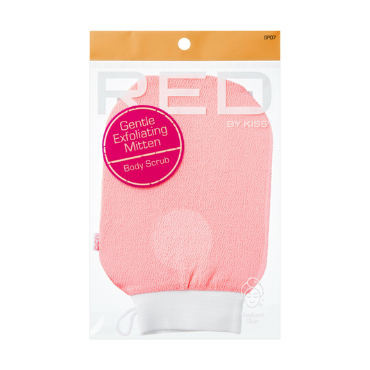 RED BY KISS SP07 GENTLE EXFOLIATING MITTEN BODY SCRUB