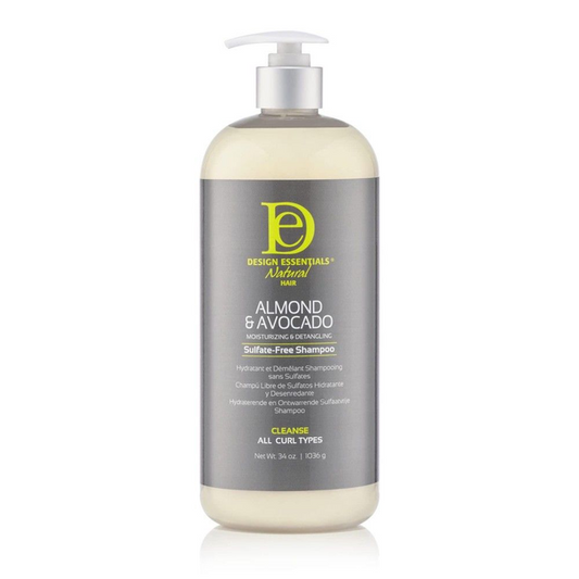 DESIGN ESSENTIALS ALNOND & AVO SULFATE FREE SHAMPOO 34FL OZ