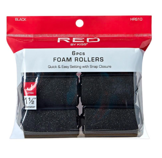 RED BY KISS FOAM ROLLER JUMBO 1 1/2'' HRS10