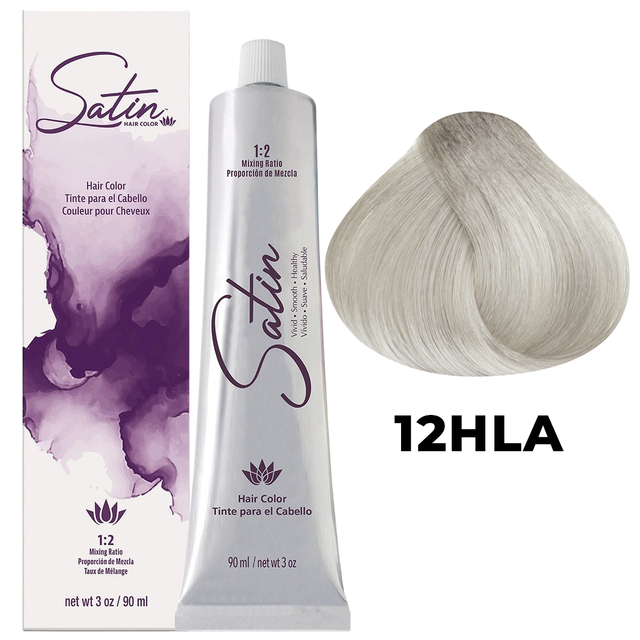 SATIN HAIR COLOR 12HLA HIGH LIFT ASH BLONDE