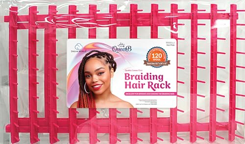 DREAM WORLD BR52021L-2 BRAIDING HAIR RACK HOT PINK
