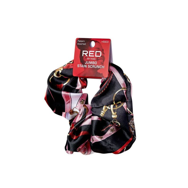 RED BY KISS JUMBO SATIN SCRUNCH HSS03