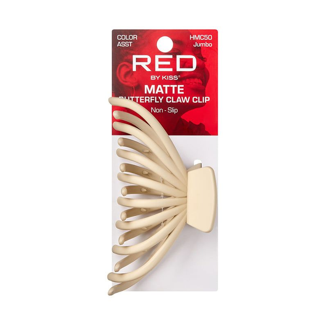 RED BY KISS MATTE BUTTERFLY CLAW CLIP HMC50