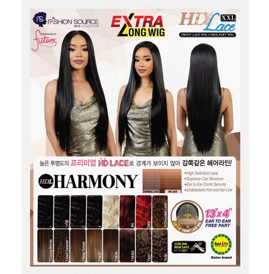 GOLDEN STATE FASHION SOURCE EZ SYNTHETIC LACE FRONT WIG EZL-XXL HARMONY COLOR T1B/27