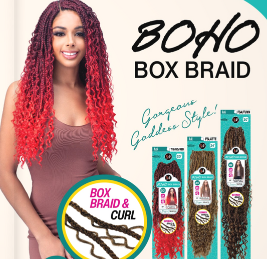 BOBBI BOSS BOHO BOX BRAID 24'' COLOR T1B/30/27