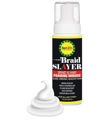 RASTAFRI BRAID SLAYER FOAMING MOUSSE 7FL OZ