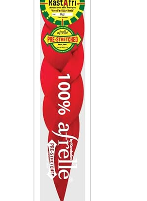 RASTAFRI SILKY BRAID SINGLE COLOR RED