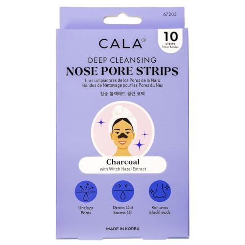 CALA NOSE PORE STRIPS CHARCOAL 67205