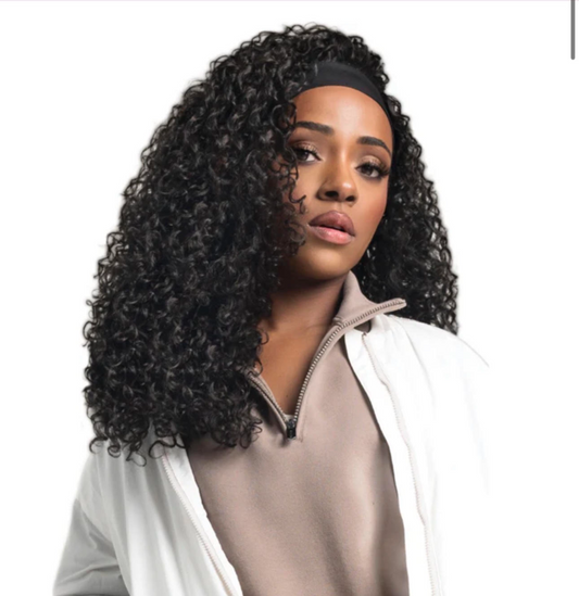BOBBI BOSS HEAD BAND WIG M1017 JERRY CURL COLOR 2