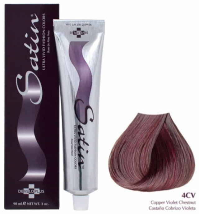 SATIN HAIR COLOR 4CV COPPER VIOLET CHESTNUT