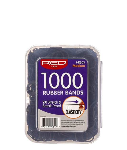 RED BY KISS 1000 RUBBER BANDS HRB03