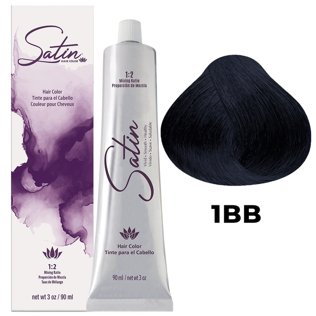 SATIN HAIR COLOR 1BB BLUE BLACK