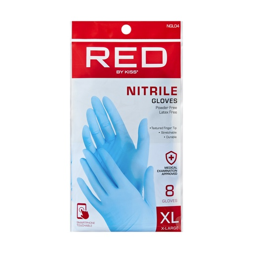 RED BY KISS NITRILE GLOVES 8GLOVES NGL04 XL