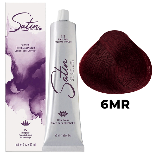SATIN HAIR COLOR 6MR RED MAHOGANY