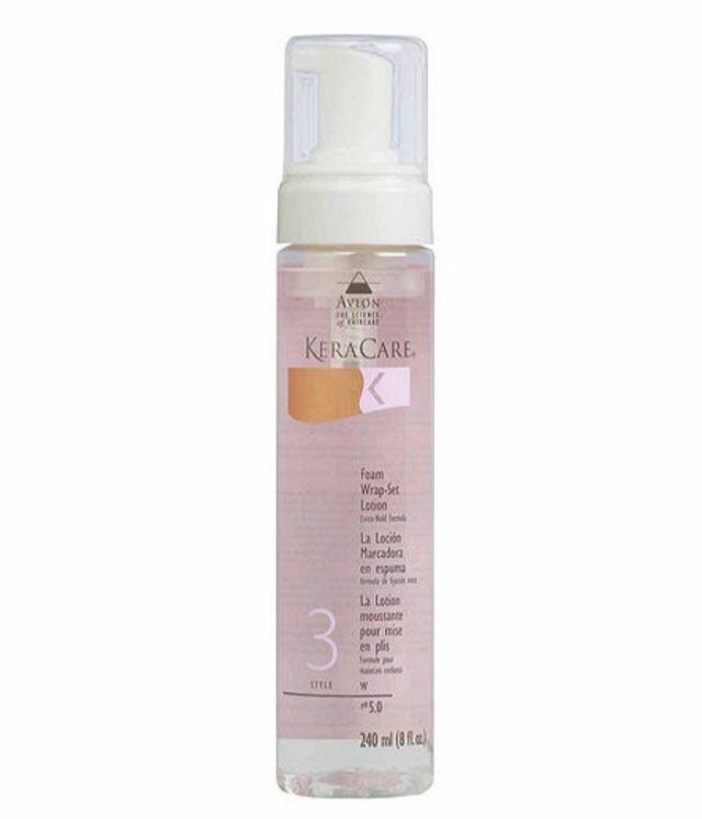 KERACARE EXTRA HOLD FOAM WRAP SET LOTION 8FL OZ