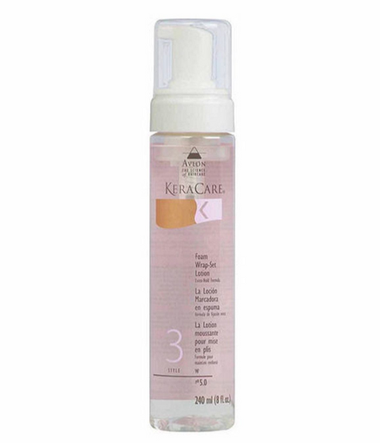KERACARE EXTRA HOLD FOAM WRAP SET LOTION 8FL OZ