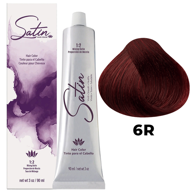 SATIN HAIR COLOR 6R DARK AUBURN BLONDE