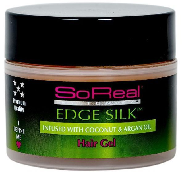 SO REAL EDGE SILK HAIR GEL 8 OZ