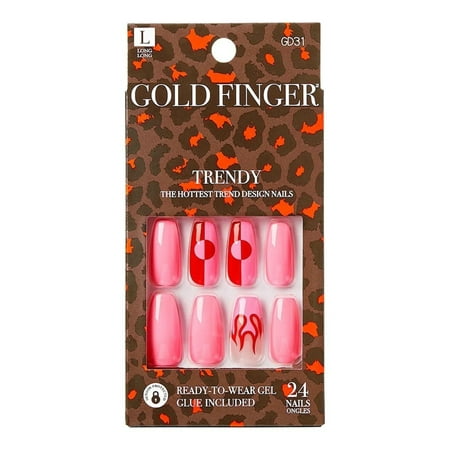 KISS NAIL GOLD FINGER TRENDY GD31
