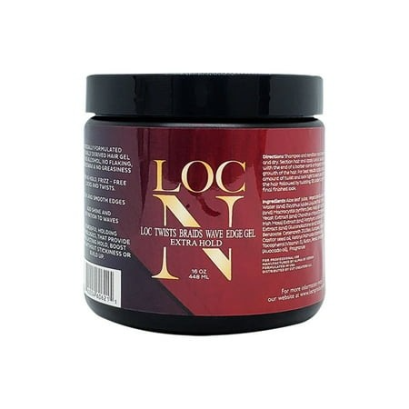 LOC N - Locs Twists Braids Wave Edge Gel EXTRA HOLD0 8OZ