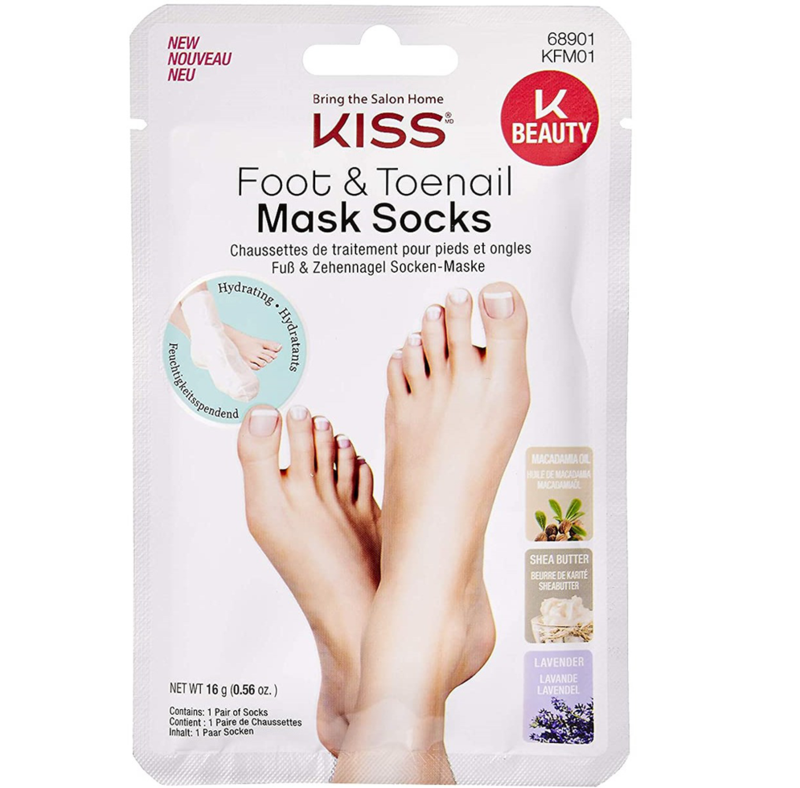 KISS NEW YORK FOOT & TOENAIL MASK SOCKS
