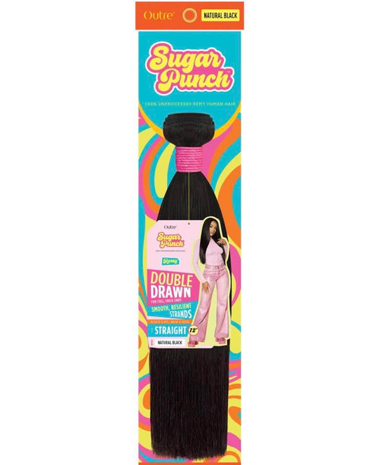 OUTRE SUGAR PUNCH HUMAN HAIR STRAIGHT 22'' NATURAL BLACK