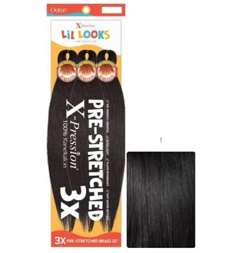 Outre X-Pression - Lil Looks - Pre Stretched Calming Braid 32" 3X COLOR 1