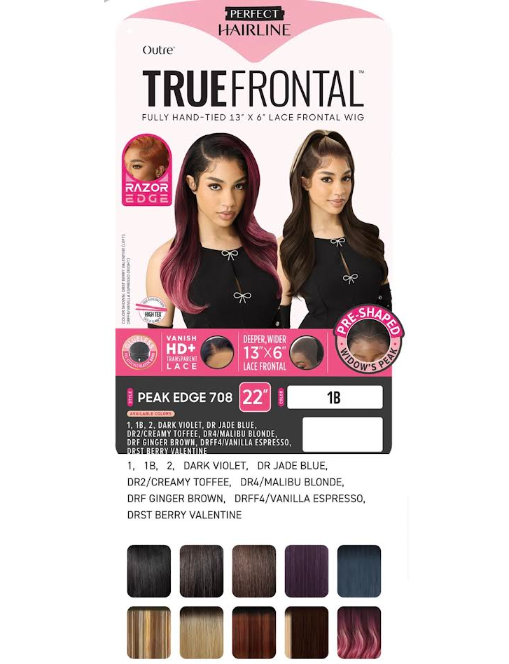 OUTRE WIG PEAK EDGE 708 COLOR 1B