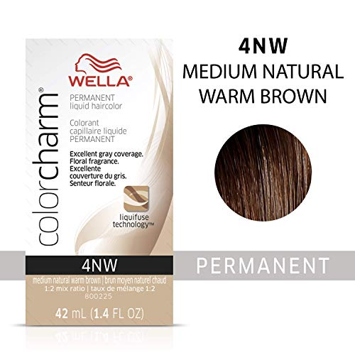 WELLA COLORCHARM LIQUID 4NW MEDIUM NATURAL WARM BROWN
