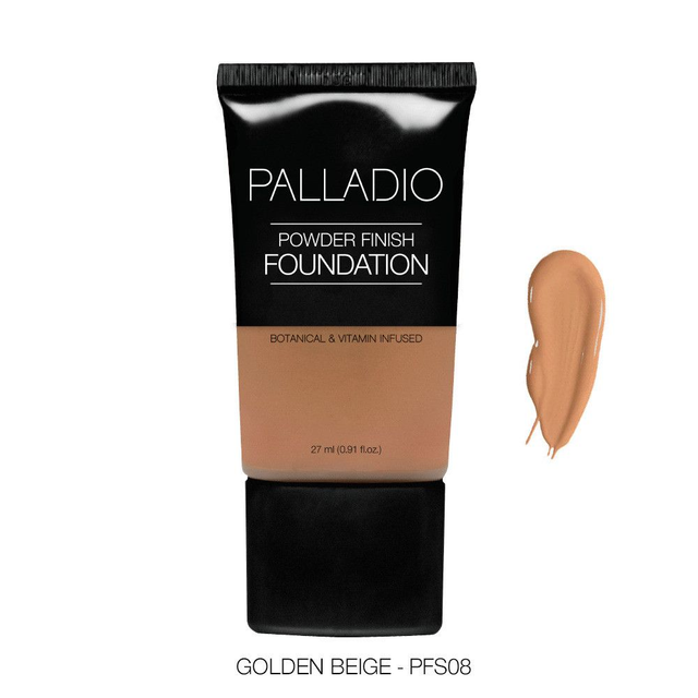 PALLAD. PWDR FINISH FOUNDATION GOLDEN BEIGE PFS08