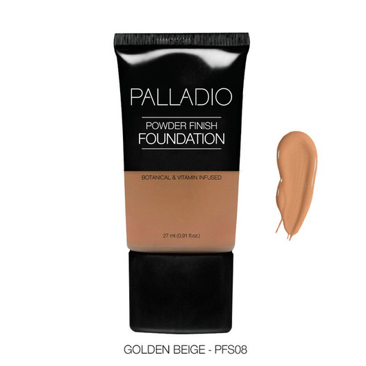 PALLAD. PWDR FINISH FOUNDATION GOLDEN BEIGE PFS08