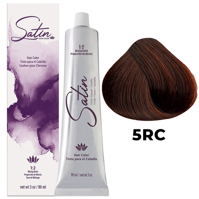 SATIN HAIR COLOR 5RC LIGHT RED COPPER CHESTNUT