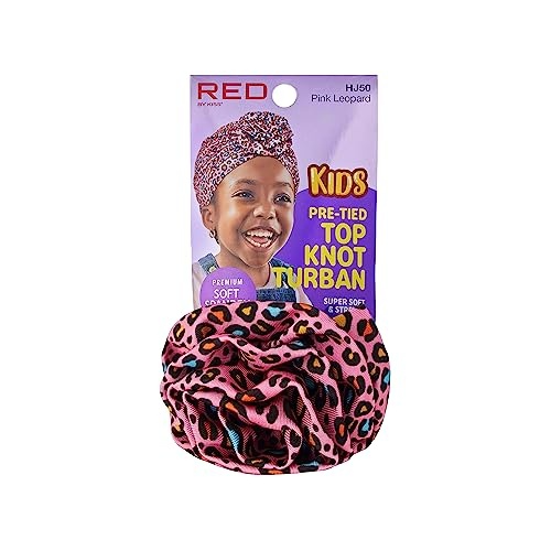 RED BY KISS KIDS TOP KNOT TURBAN HJ50