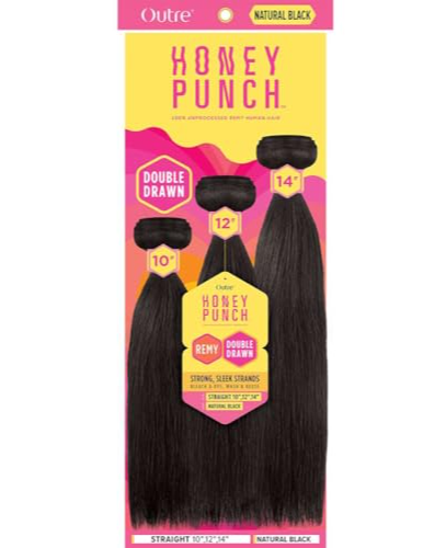 OUTRE HONEY PUNCH STRAIGHT 14'16'18' COLOR NATURAL BLACK