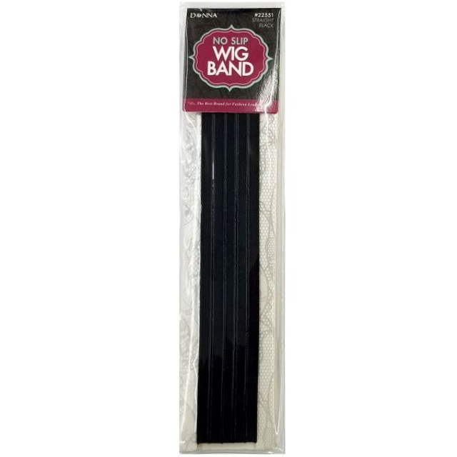 DONNA NO SLIP WIG BAND BLACK 22551