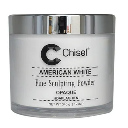 CHISEL AMERICAN WHITE FINE SCULPTING POWDER 12OZ