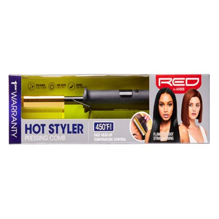 RED BY KISS HOT STYLER PRESSING COMB HC01