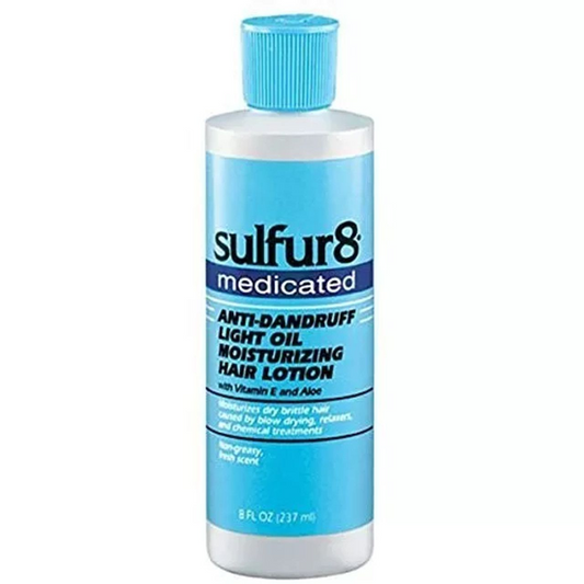 SULFUR8 MEDICATED ANTI DANDRUFF LIGHT OIL LOTION 8FL OZ