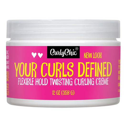 CURLY CHIC YOUR CURLS DEFINED TWISTING & CURLING CREAM 12FL OZ
