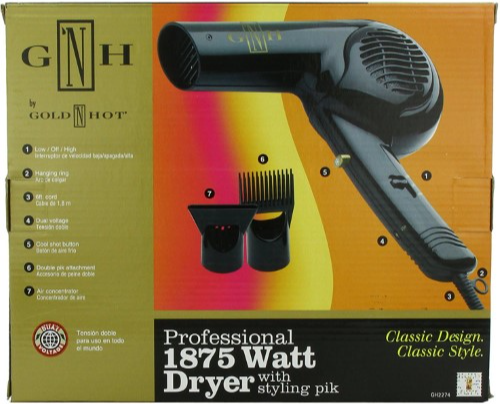 GOLD N HOT HAIR DRYER 1875 WATT