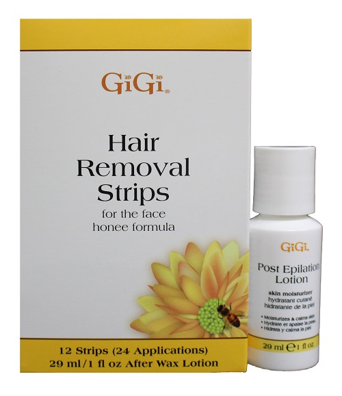 GIGI HAIR REMOVAL STRIPS FOR THE FACE 12 STRIPS