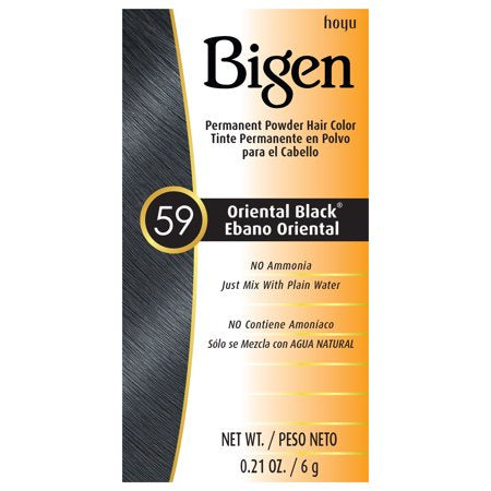 BIGEN PERMANENT HAIR COLOR ORIENTAL BLACK 59