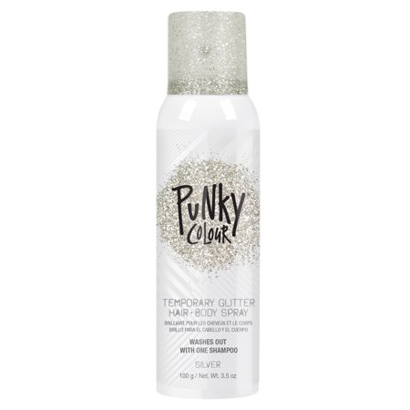 PUNKY COLOR HAIR SPRAY SILVER GLITTER 3.5OZ