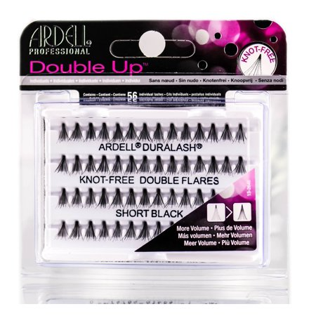 ARDELL EYELASHES KNOT-FREE DOUBLE UP FLARES SHORT BLACK