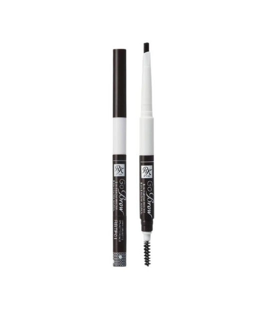 RUBY KISSES 3 IN 1 BROW MASTER BLACK BROWN RBTP01