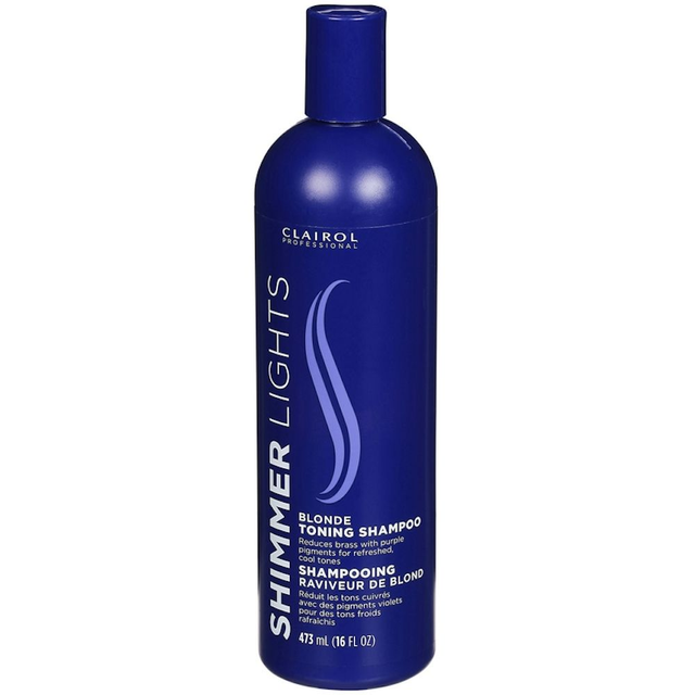 CLAIROL SHIMMER LIGHTS BLONDE TONING SHAMPOO 16FL OZ